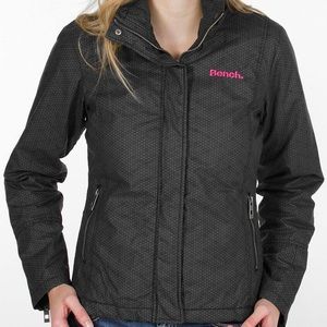 Bench Black Jacket with Pink Logo